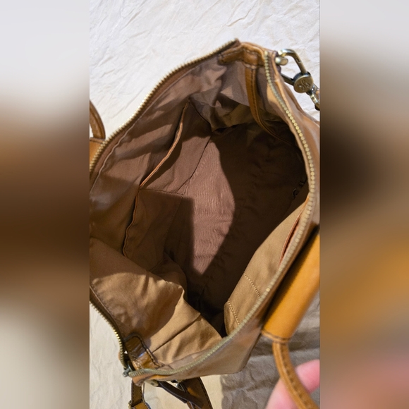 HOBO Brown Leather Shoulder Bag Shelia Medium - Picture 3 of 14